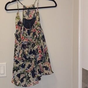 100% Silk  REBECCA TAYLOR floral tank